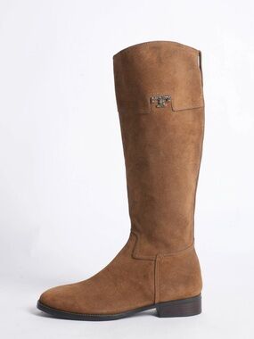 Tory Burch Tan Suede Knee Riding Boots sz 8